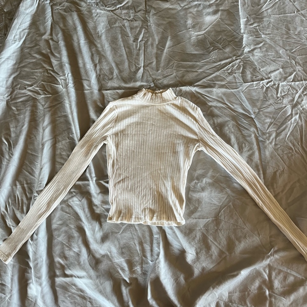 Hollister Cropped Mock Neck